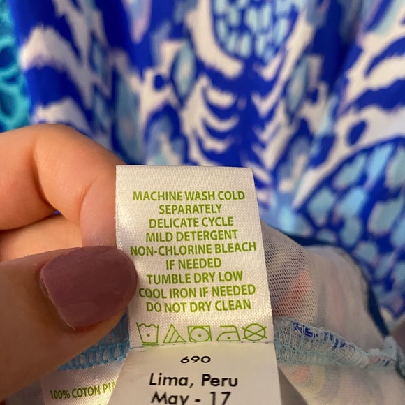 Lilly Pulitzer T-Shirt Dress with Sleeves size xs - Picture 7 of 7